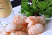 Dublin Bay Prawns with a Chilli and Avocado Shot